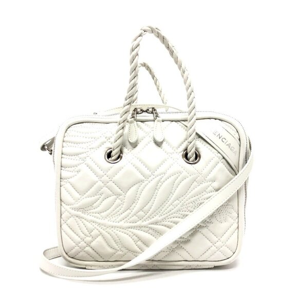 BALENCIAGA White Leather Bag - Picture 1 of 15